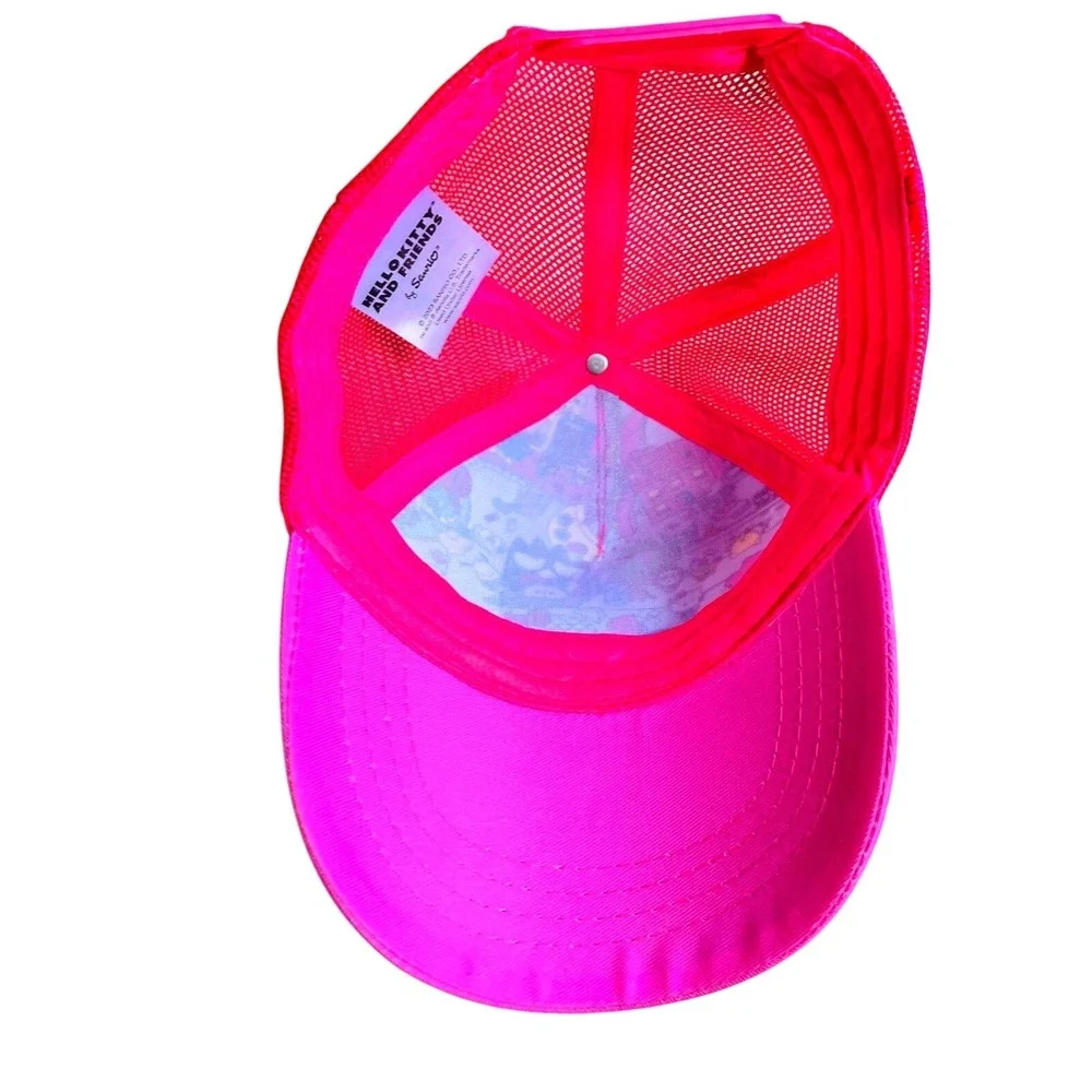 Hello Kitty and Friends Trucker Hat Pink Mesh Cap Cartoon Character‎ Sanrio Hat